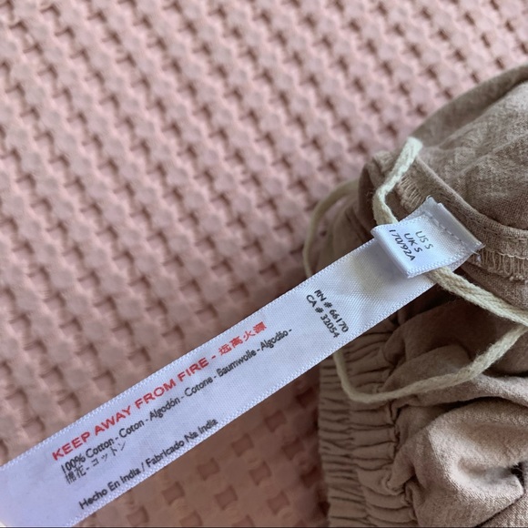 Free People Al Fresco Convertible Jumpsuit Pants Cotton Tie Strapless Small S - Picture 9 of 14